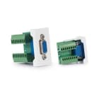 FONESTAR - Conector VGA D15 hembra 1 / 2 panel conexión enchufable