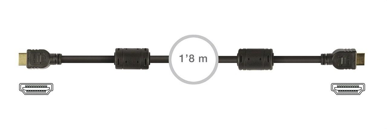 FONESTAR - Conexión HDMI macho-macho 28AWG 1,8m