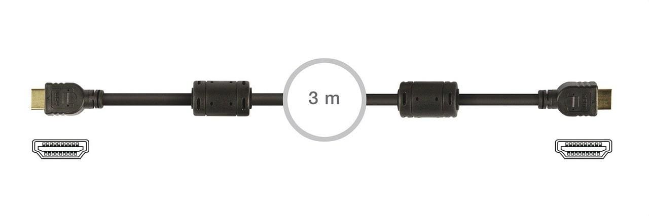FONESTAR - Conexión HDMI macho-macho 28AWG 3m