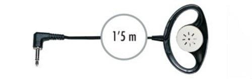 FONESTAR - Mini auricular monofásico Jack 3,5mm con soporte
