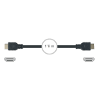 FONESTAR - Conexión HDMI macho-macho alta calidad 30AWG 1,8m