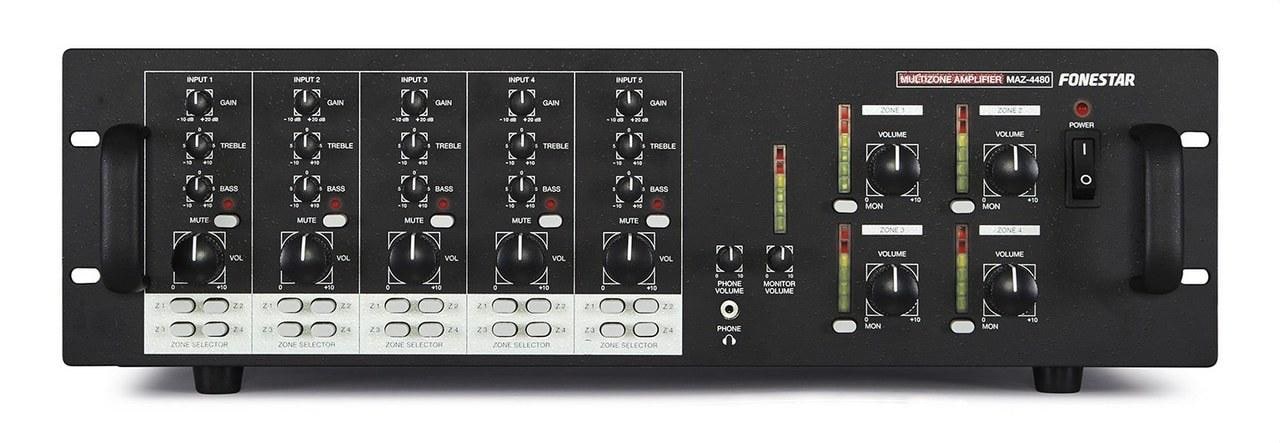 FONESTAR - Amplificador multizona MAZ 4x135W 5 canal 4 zona