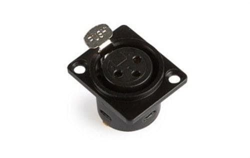 FONESTAR - Conector XLR hembra negro