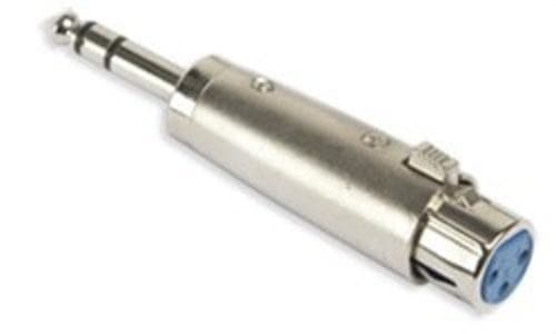 FONESTAR - Adaptador Jack 6,3mm estéreo XLR macho-hembra
