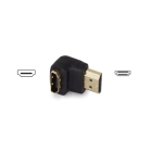 FONESTAR - Adaptador HDMI 90° hembra-macho para señal A / V digital