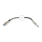 FONESTAR - CONEXION XLR-JACK 6,3mm MONO H-M 5m NG.