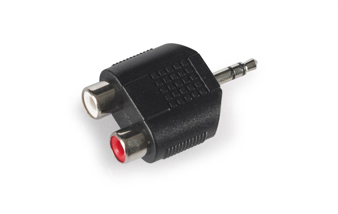 FONESTAR - Adaptador 2 RCA Jack 3,5mm estéreo hembra-macho