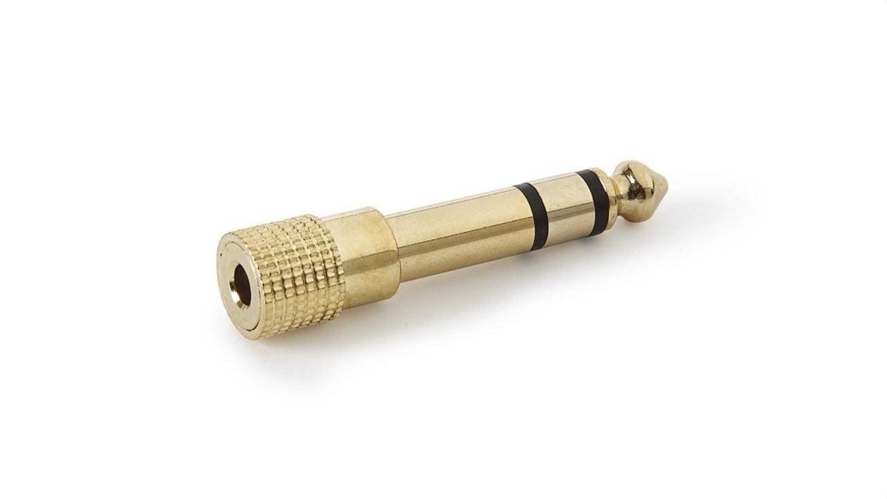FONESTAR - Adaptador Jack 3,5mm Jack 6,3mm estéreo hembra-macho