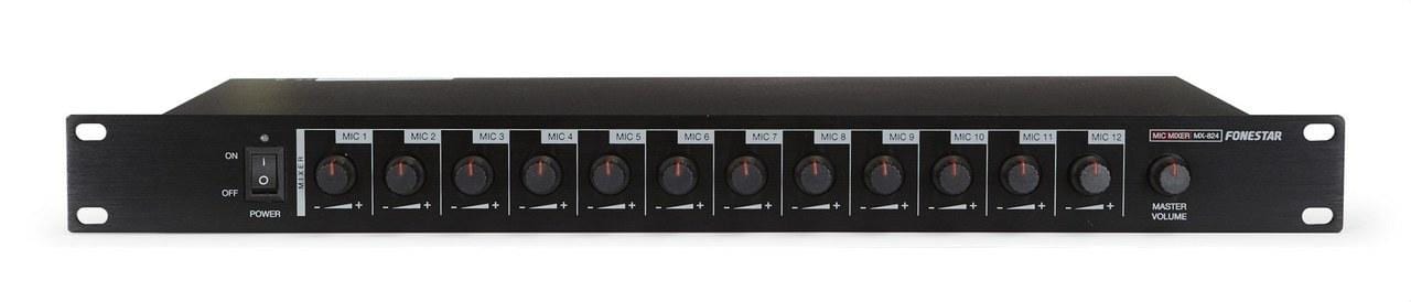 FONESTAR - Mezclador preamplificador profesional 12 canales