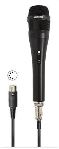 FONESTAR - Micrófono dinámico cable 4m extensible PF4 hembra DIN5 negro