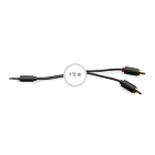 FONESTAR - Conexión audio Jack 3,5mm estéreo 2 RCA 1,5m negro