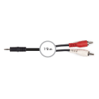 FONESTAR - Conexión Jack 3,5mm estéreo 2 RCA macho-macho 1,8m