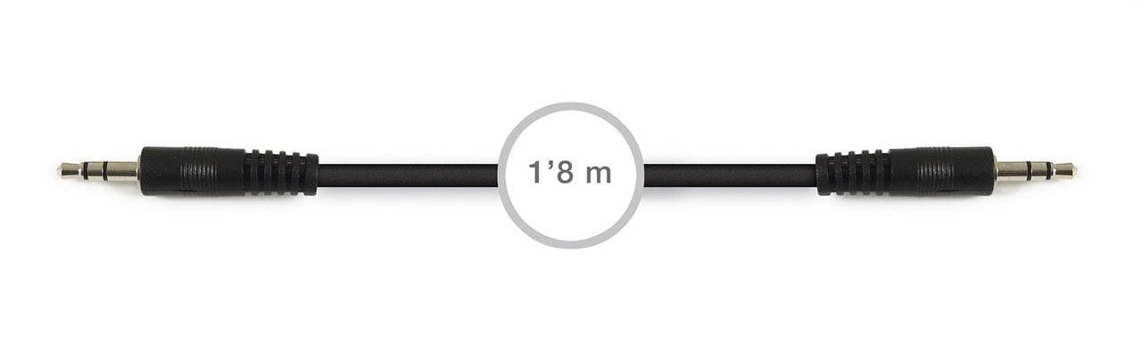 FONESTAR - Conexión Jack 3,5mm estéreo macho-macho 1,8m