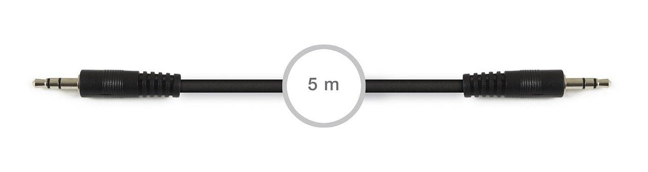 FONESTAR - Conexión audio Jack 3,5mm estéreo macho-macho 5m