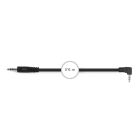 FONESTAR - Conexión Jack 3,5mm estéreo macho-macho 90° 0,6m