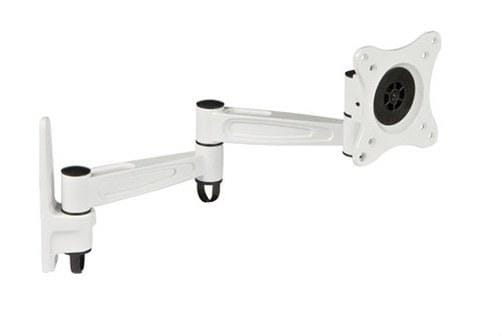 FONESTAR - Soporte orientable brazo doble 12cm pantalla 10-23" blanco