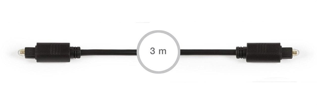FONESTAR - Conexión audio digital toslink-toslink 3m
