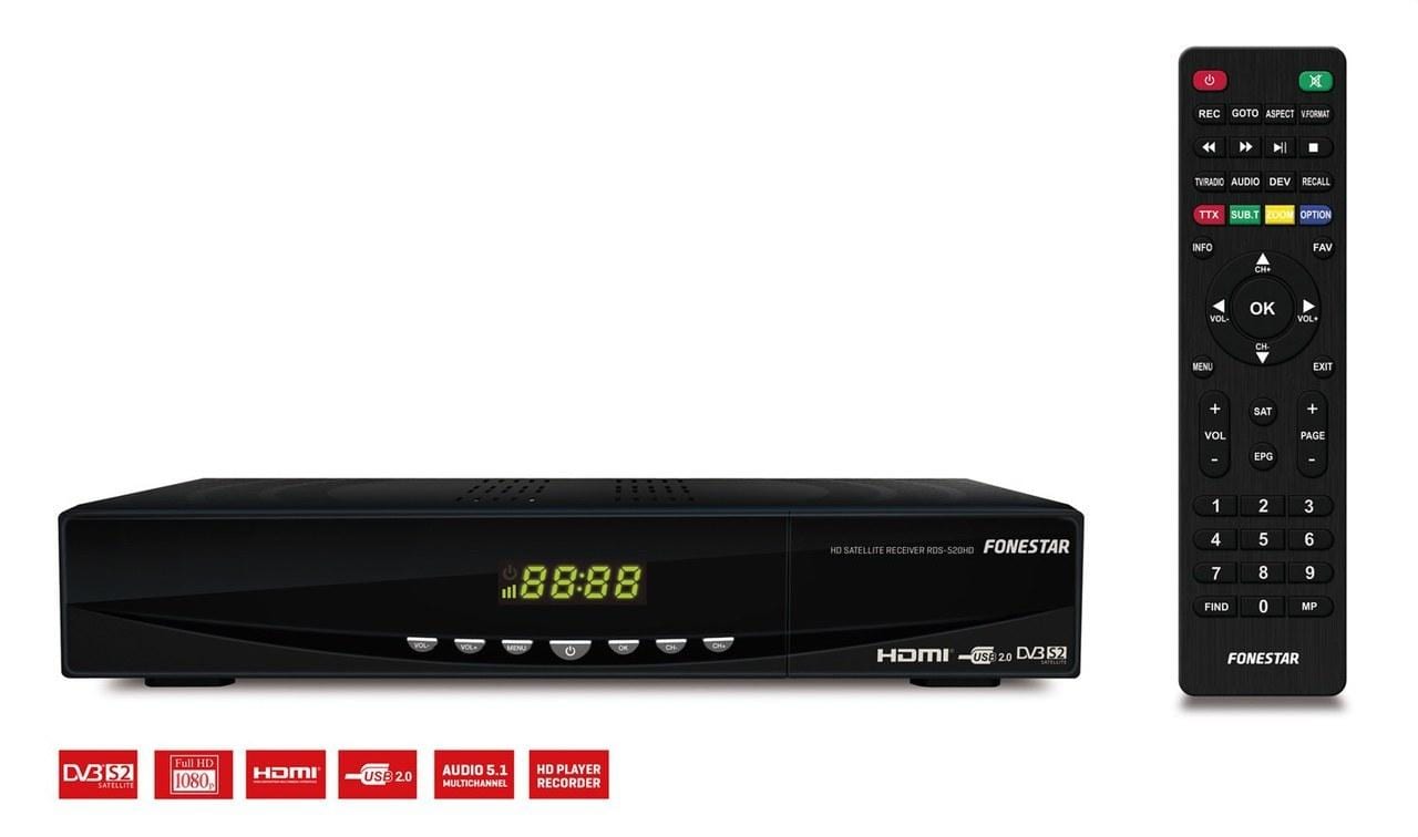 FONESTAR - RECEPTOR DIG.SATELITE HD SAL.HDMI NG.
