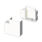 UNEX - Angulo plano de 20x50 mm Unex en U42X sin halógenos color blanco
