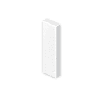 UNEX - Tapa final de 50x100 mm Unex en U24X color blanco