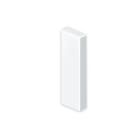 UNEX - Tapa final de 70x100 mm Unex en U24X color blanco