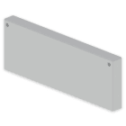 UNEX - Tapa final de 100x300 mm Unex en U23X color gris
