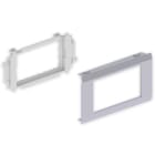 UNEX - ADAPTADOR 4 MODULOS MOSAIC 65 GRIS.ANOD
