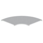 UNEX - Tapa de curva plana 90° de ancho 400 mm Unex en U23X color gris