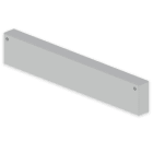 UNEX - Tapa final de 60x400 mm Unex en U23X color gris