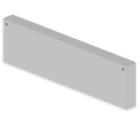 UNEX - Tapa final de 100x400 mm Unex en U23X color gris