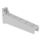 UNEX - 66 SOPORTE HORIZONTAL AISLANTE GRIS RAL7035 100X50