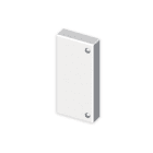 UNEX - Tapa final de 40x90 mm Unex en U42X sin halógenos color blanco
