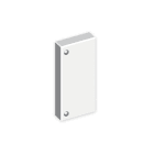 UNEX - Tapa final de 60x60 mm Unex en U24X color blanco
