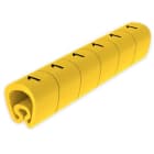UNEX - Señalizadores precortados 1 2-5 mm Unex en PVC plastificado color amarillo