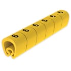 UNEX - Señalizadores precortados 6 2-5 mm Unex en PVC plastificado color amarillo