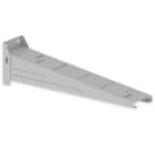 UNEX - Soporte horizontal de 100x500 mm Unex en acero inoxidable color gris