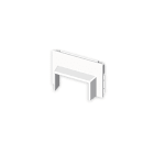 UNEX - Adaptador frontal de 10x30 mm Unex en U24X color blanco