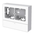 UNEX - Adaptador para 2 mecanismos universales Unex en U24X color blanco