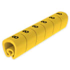 UNEX - Señalizadores precortados 8 2-5 mm Unex en PVC plastificado color amarillo