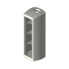 UNEX - Módulo de columna diámetro 50x88 mm Unex en U24X para 4 mecanismos universales color gris
