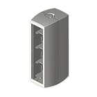 UNEX - Módulo de columna diámetro 50 mm Unex en U24X para 8 mecanismos universales color gris