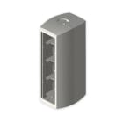 UNEX - Módulo de columna diámetro 50x88 mm Unex en U24X para 8 mecanismos universales color gris