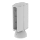 UNEX - Torreta de ancho 65 mm para 8 mecanismos modulares Unex en U24X color gris