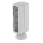 UNEX - Torreta de ancho 80 para 8 mecanismos universales Unex en U24X color gris