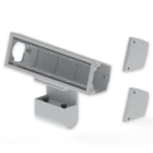 UNEX - Caja de mobiliario de montaje móvil Unex en U24X para 4 mecanismos color gris