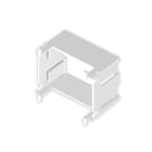 UNEX - Caja de 2 módulos para mecanismo modular en tapas de 80 mm Unex en U43X sin halógenos