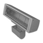 UNEX - Caja mobiliario de montaje móvil para 4 mecanismos Unex en U24X color antracita