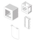 UNEX - Adaptador para mecanismos Simon27 Unex en U24X color blanco