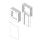 UNEX - Adaptador para 1 mecanismo Simon73 Loft Unex en U24X color blanco
