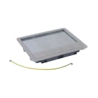 LEGRAND - Tapa metal inox para caja suelo rectangular 12/18 módulos Ref 0 880 21/24/40
